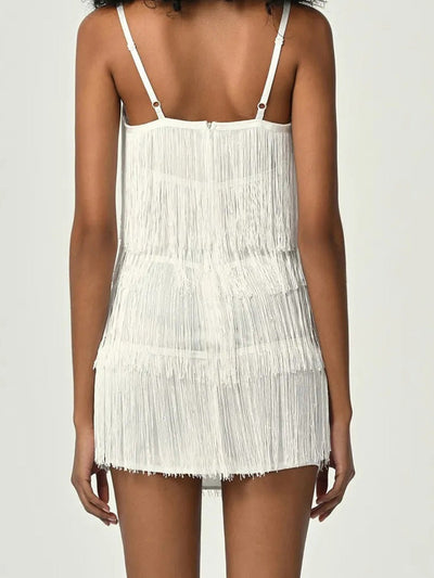 Summer Women's Party Fringe Slip Dress