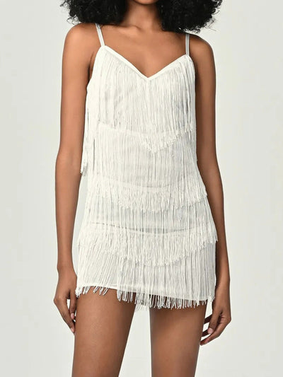 Summer Women's Party Fringe Slip Dress