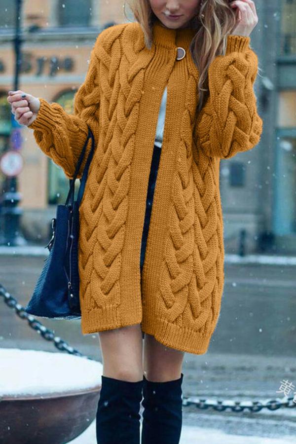 RETRO TWIST SWEATER CARDIGAN JACKET