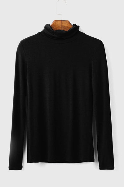 Turtle-Neck Bottoming Long Sleeve Top