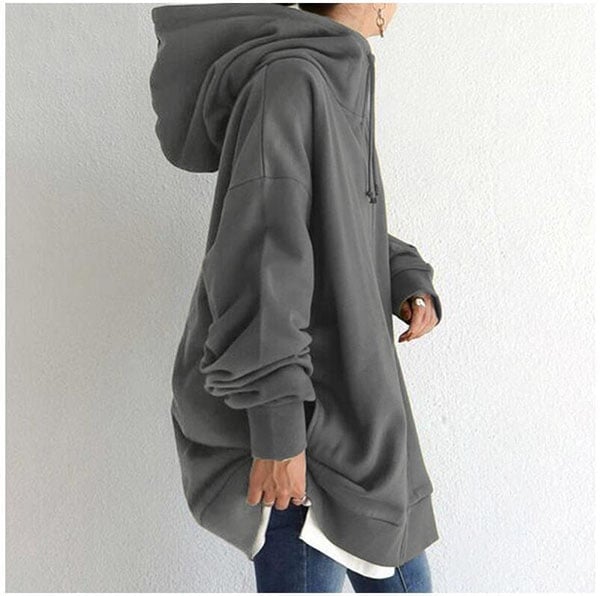 Women's Autumn/Winter Zipper Hooded Sweater