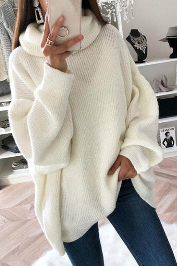 Casual Loose Turtleneck Long Sleeve Sweater