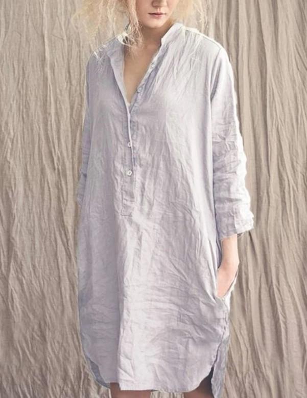 Casual Cotton Shirt Tunic