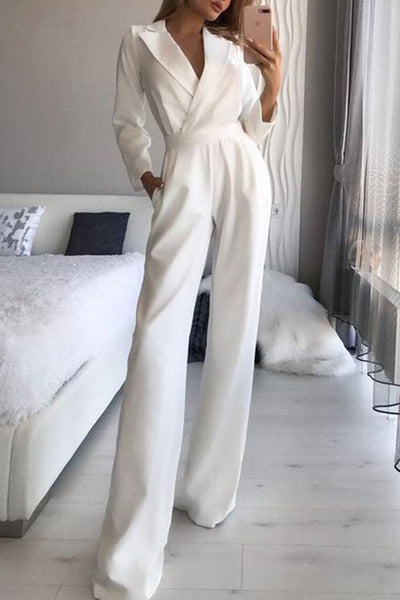 New Long Sleeved Slim Fit Jumpsuit