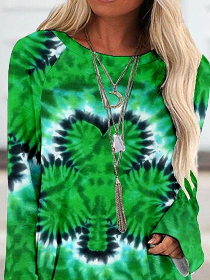 Shamrock Gradient Print Top