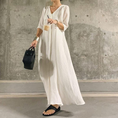 Robe Maxi Blanche élégante et délicate 