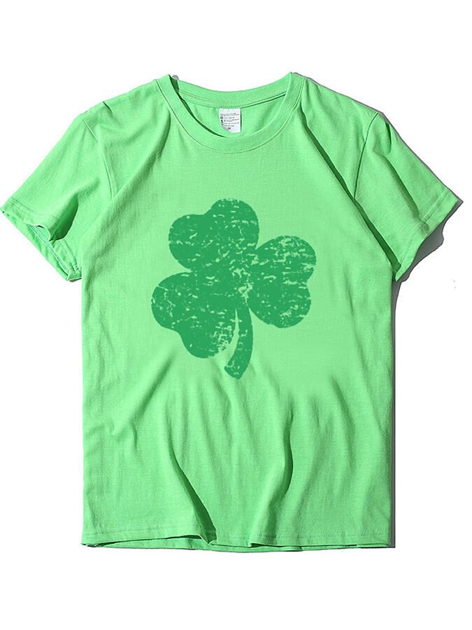 Women's St. Patrick's Day Shamrock Short Sleeve T-Shirt