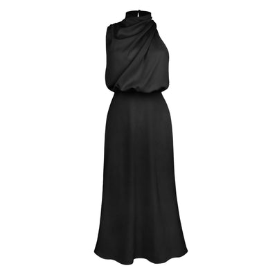 Elegantes Midikleid im Crinkle-Design 