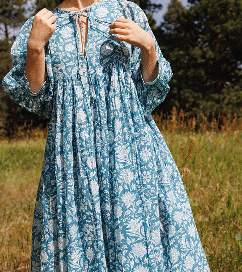 New Floral Loose Casual Summer Rayon Dress