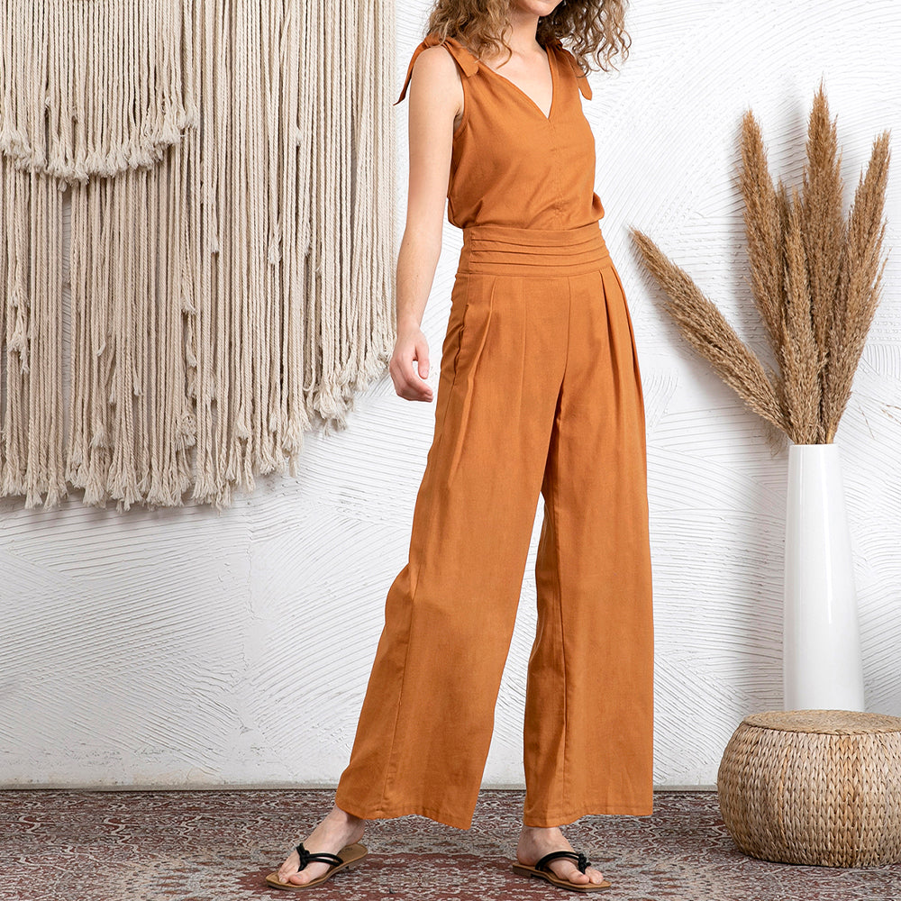 Minimalist Cotton & Linen Two Piece Set