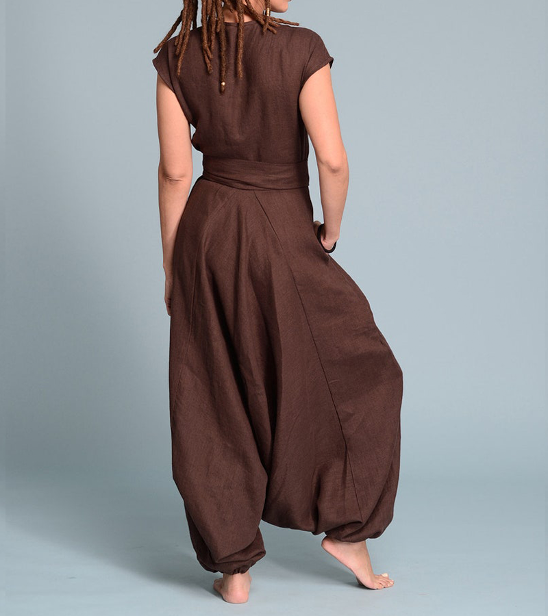 Wandelbarer Leinen-Jumpsuit „Tess“ 