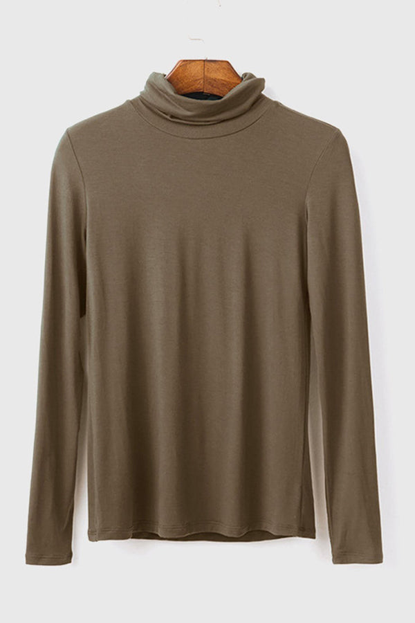 Turtle-Neck Bottoming Long Sleeve Top