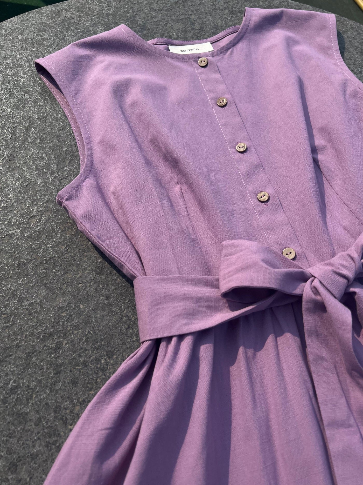 Chic Taro Purple Mini Dress
