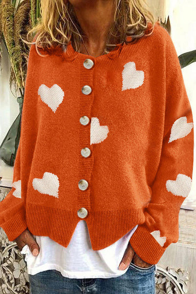 Heart Sweater Women's Cardigan