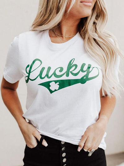 Damen St. Patrick's Day Kleeblatt T-Shirt 