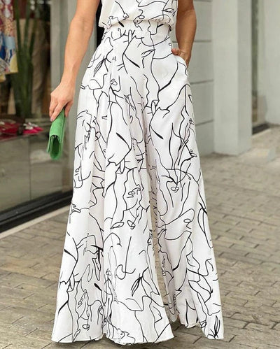 legant and elegant lace-up halterneck jumpsuit