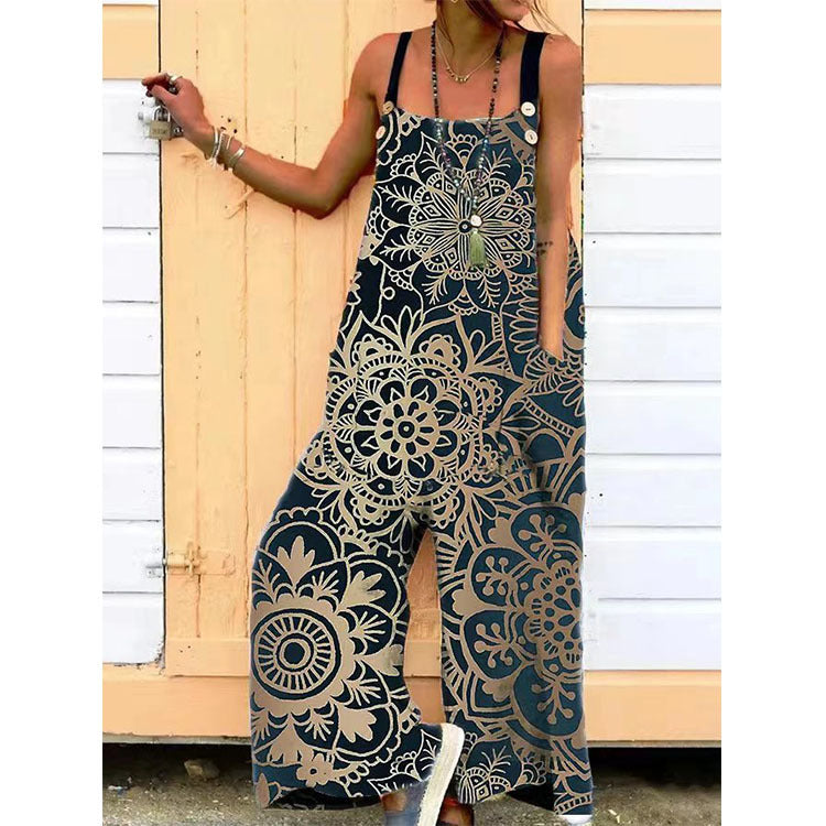 Summer Loose Bib Jumpsuit