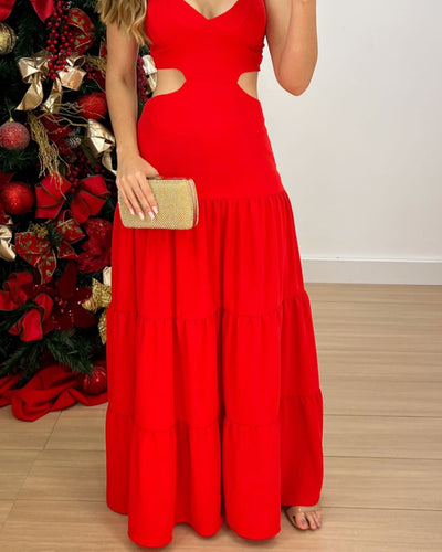 Casual Solid Color Strapless Dress