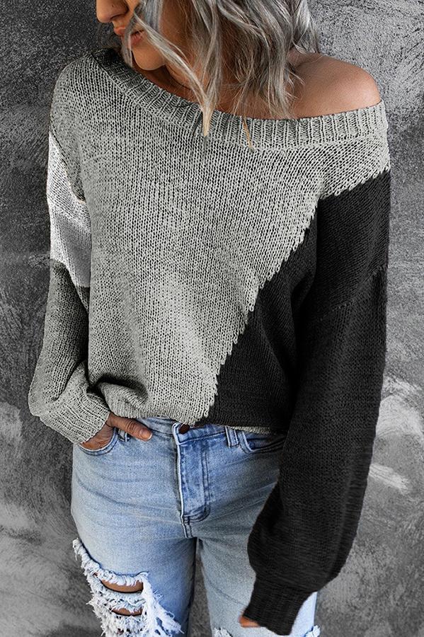 Ashley Colorblock-Pullover aus weichem Material